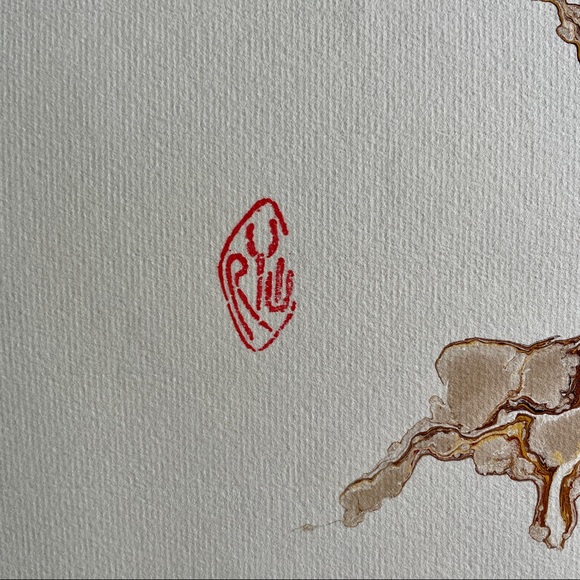 Robert Wu Hand Marbled Art - Picture 2 of 11